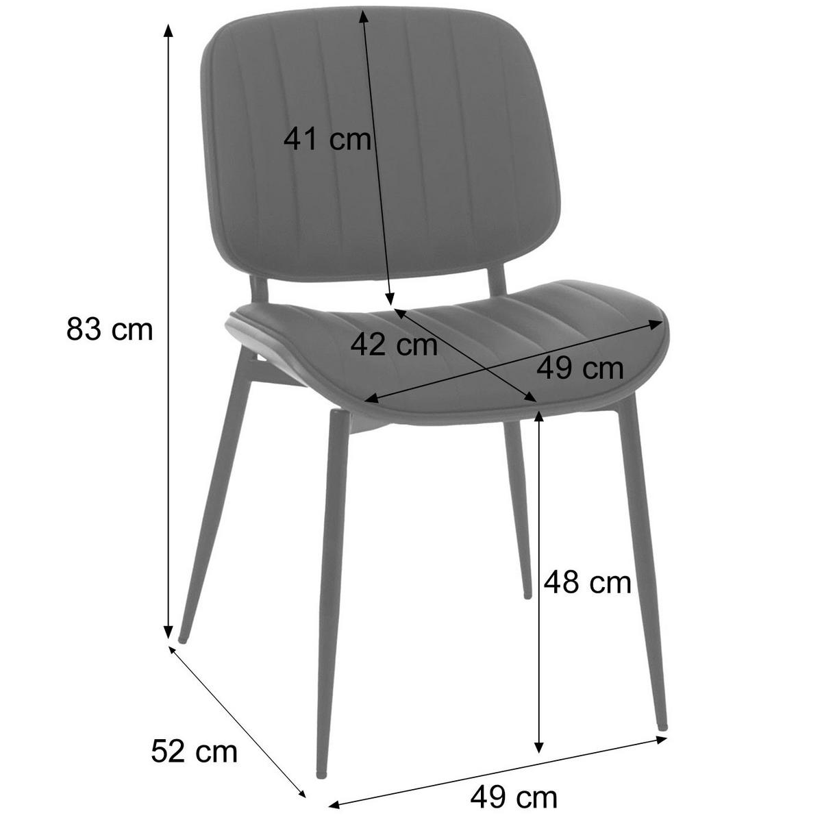 ESSZIMMERSTUHL Beige, Braun - Beige/Braun, Textil (48/83/52cm) - MCW