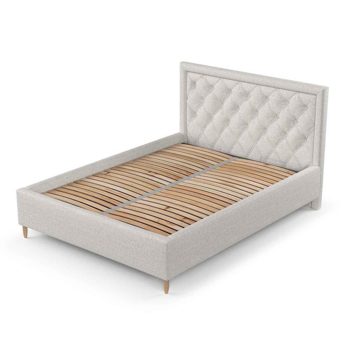 POLSTERBETT Lido 120/200 cm Hellbeige im Riva Stoff - Beige/Naturfarben, Holz/Holzwerkstoff (120/200cm) - AltaBeds