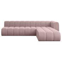 ECKSOFA modulares Sofa Darnel-L2 - 296x177x70 cm Rosa - Rosa, Holzwerkstoff/Textil (296/177cm) - ALTDECOR