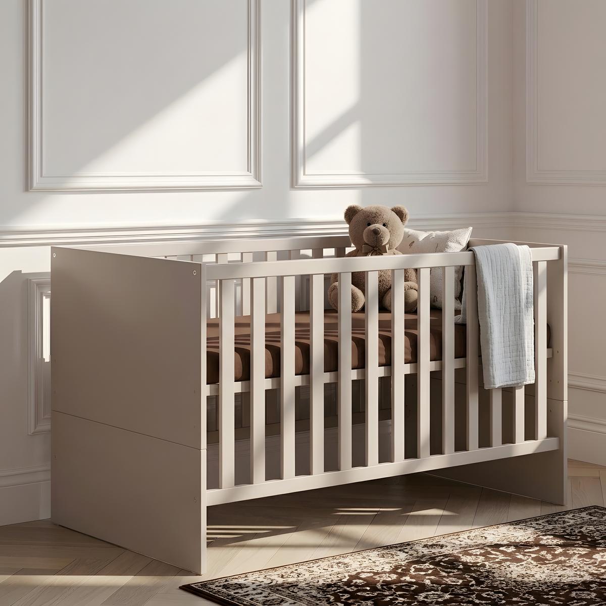 BABYBETT Essentials Premium Cashmere - Hellbraun, Holz/Holzwerkstoff (70/140cm) - arthur berndt