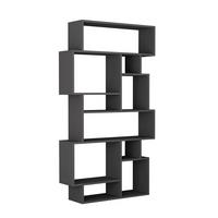 BÜCHERREGAL mit Fächern 96/25/168 cm - Anthrazit, Holzwerkstoff (25.5/168.5/96cm) - Calicosy
