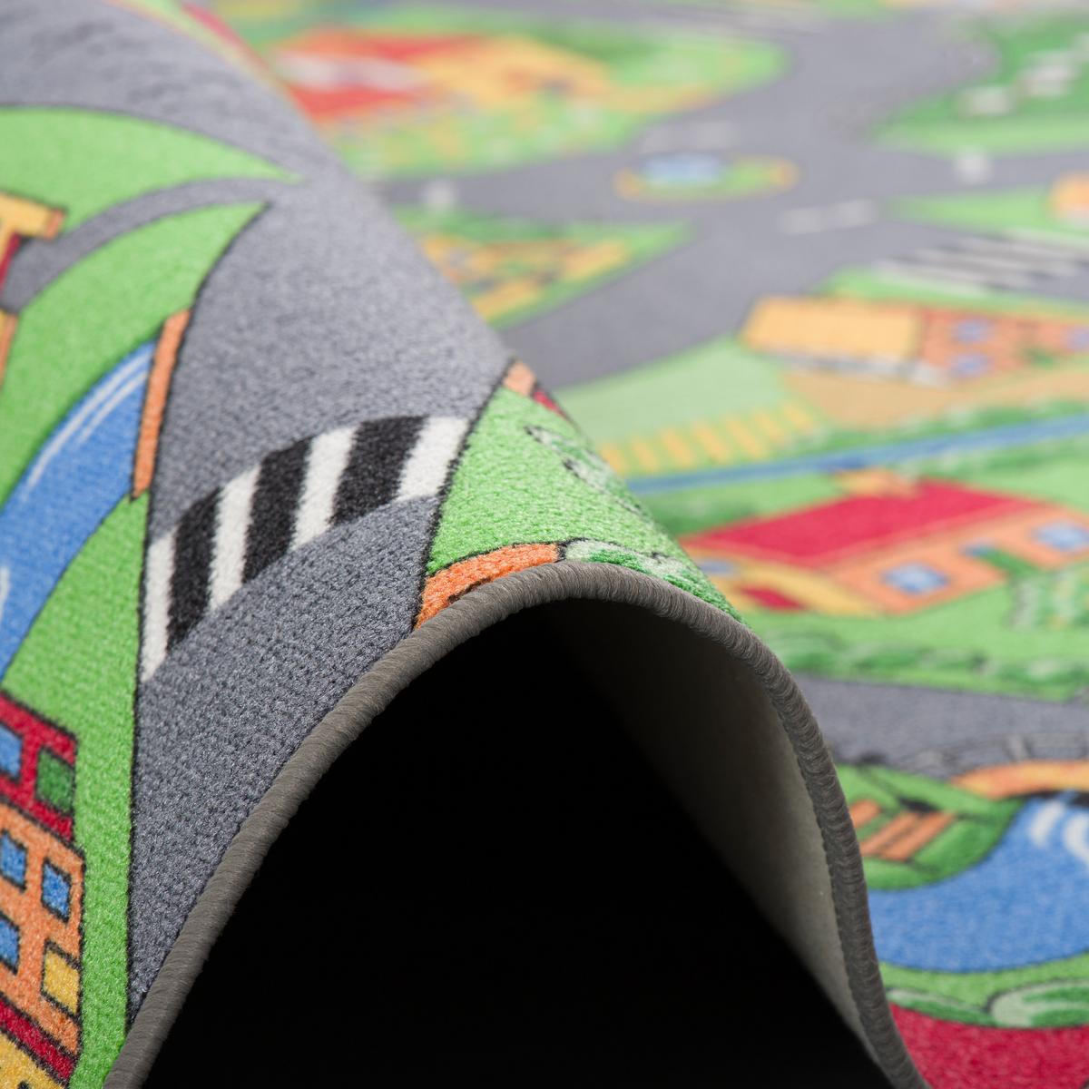 KINDER SPIEL STRASSENTEPPICH - Grün, Textil (200/250cm) - Snapstyle