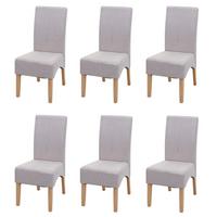 ESSZIMMERSTUHL Beige 6er-Set - Beige, Textil (44/100/56cm) - MCW