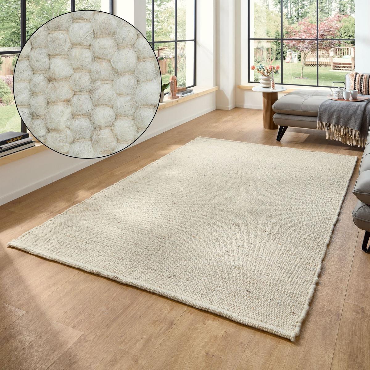 HANDWEBTEPPICH Anden 140x200 cm - Naturfarben, Textil (140/200cm) - Rug and Roll