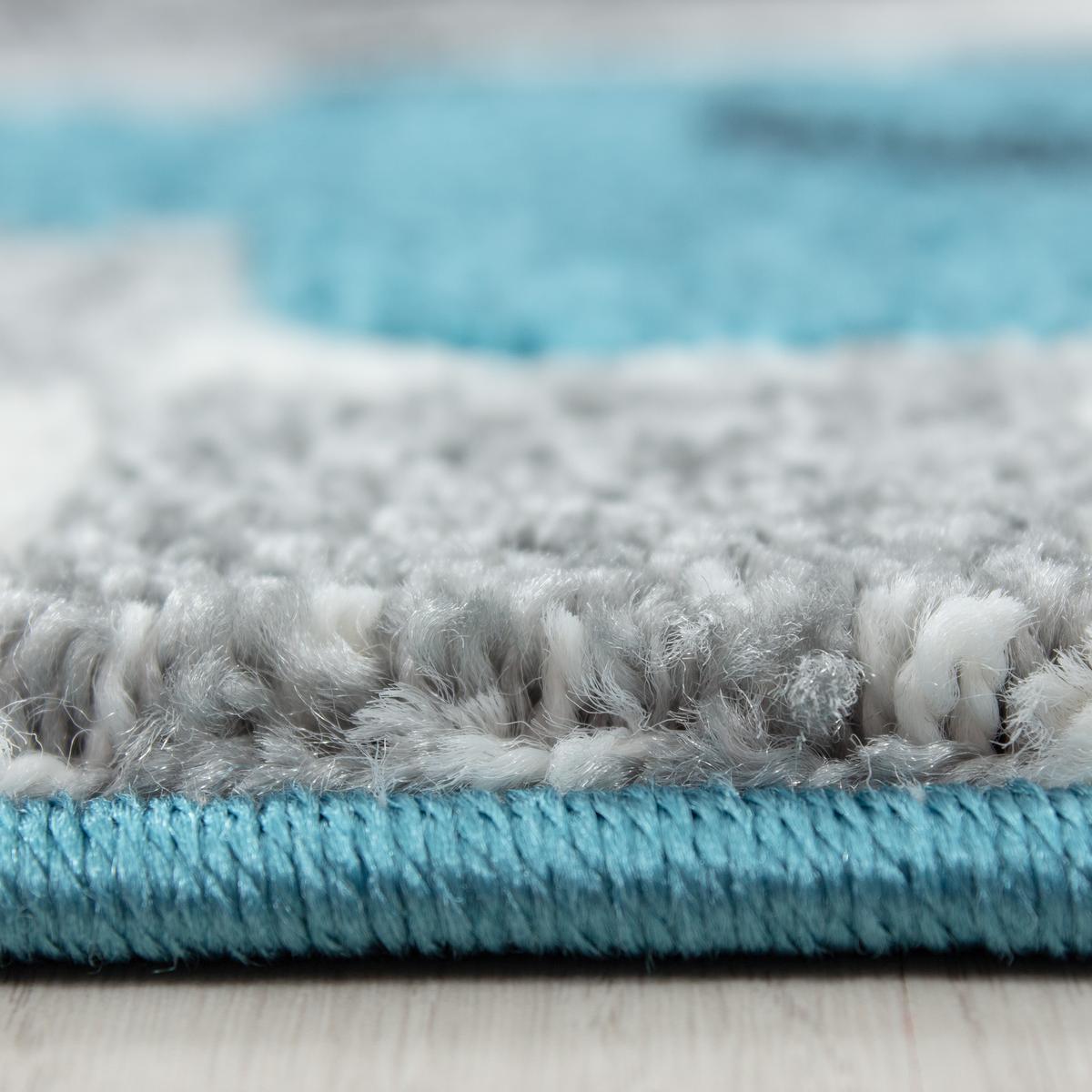 KINDERTEPPICH TASNA, mit Rennwagen-Motiv, Blau, Ø 160 cm - Blau, Textil (160/160cm) - KADIMA DESIGN