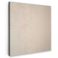 LEINWANDBILD Japandi - Beige - Modern Deko Groß 90x90 cm - Ecru, Textil (90/90cm) - MuchoWow