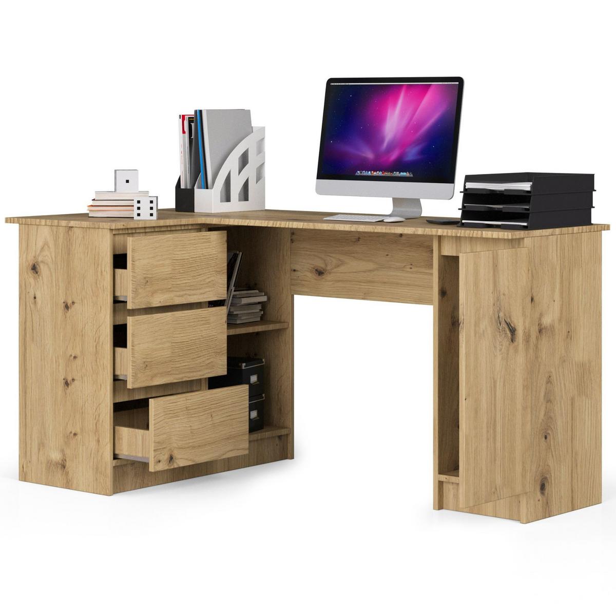 SCHREIBTISCH Eiche Artisan 77/155/85 - Eiche Artisan, Holzwerkstoff (85/155/77cm) - RAUMHIRSCH FURNITURE