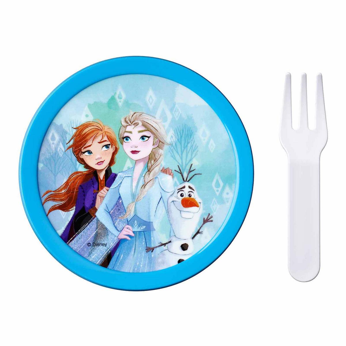 FRUCHTBOX MIT GABEL Campus Frozen 2 300 ml - Blau/Violett, Kunststoff (6.7/10.4/6.7cm) - Mepal