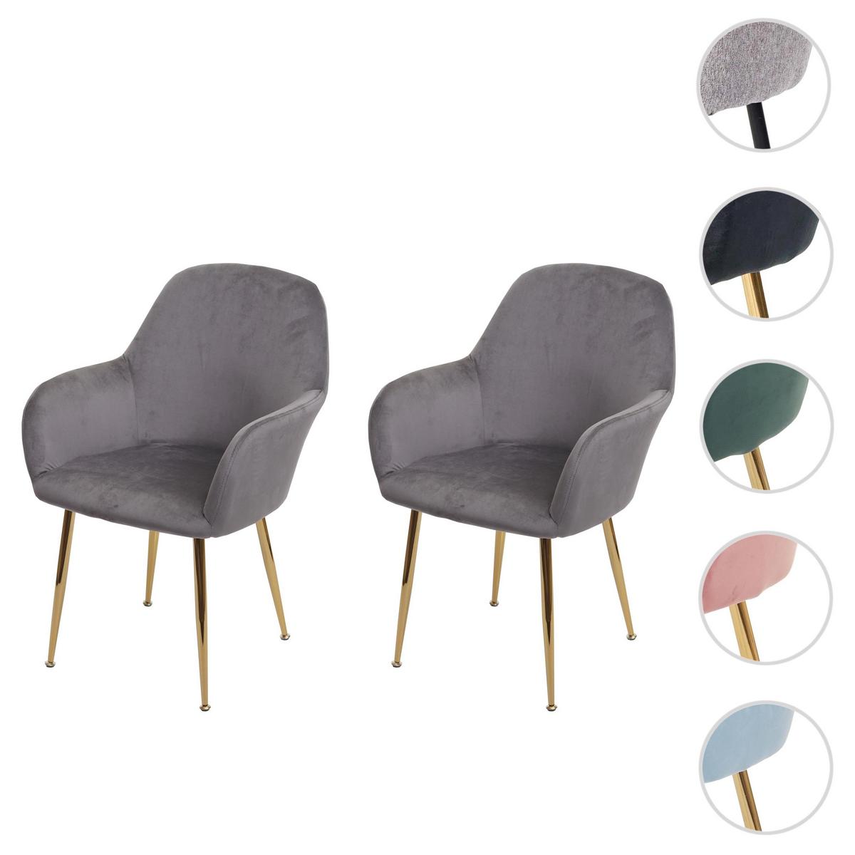 ESSZIMMERSTUHL Grau 2er-Set - Grau, Textil (57/83/57cm) - MCW
