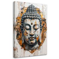 LEINWANDBILD Zen und Orientalisch 30x45cm - Goldfarben, Textil (30/45cm) - Feeby