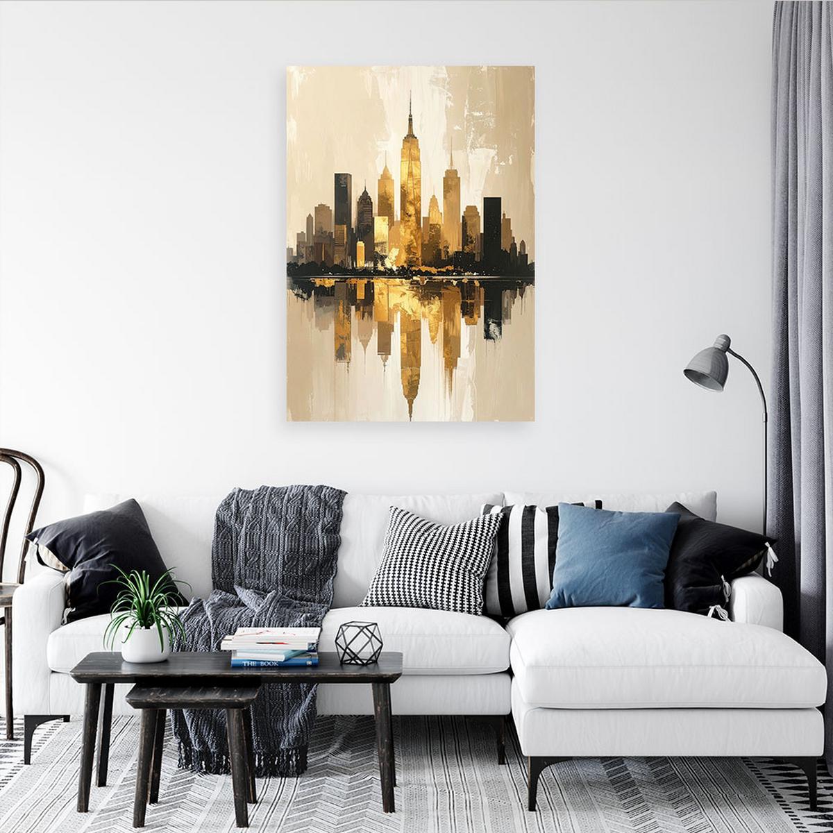 LEINWANDBILD Städte & Architektur 60x90cm - Beige, Textil (60/90cm) - Feeby
