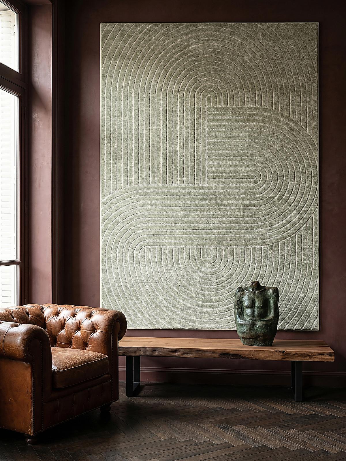 TEPPICH Outdoor Geometrisch MEZEN Polypropylen Grün 140 x 200 cm - Grün, Textil (140/200cm) - KADIMA DESIGN
