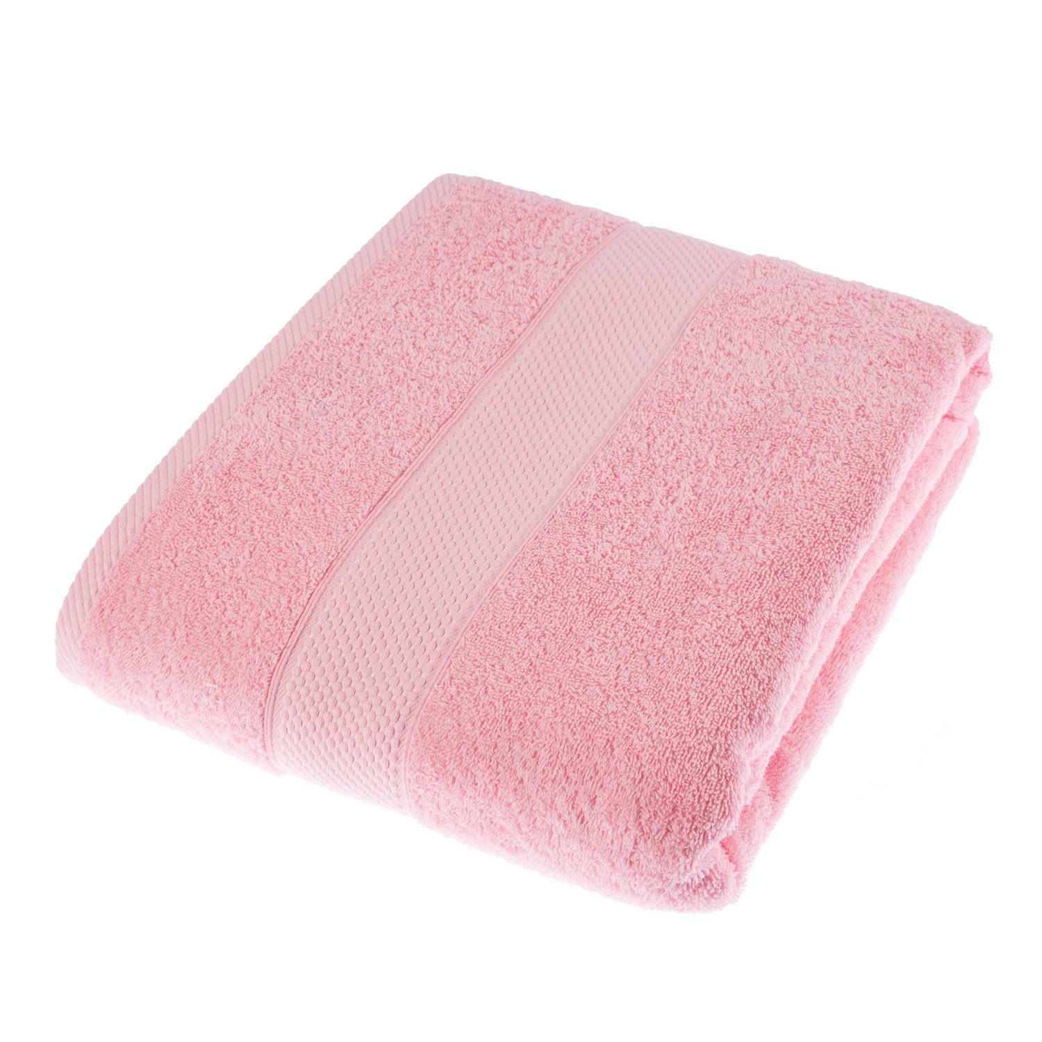 SAUNATUCH Essential rosa 100/180 cm - Rosa, Textil (100/180cm) - Homescapes