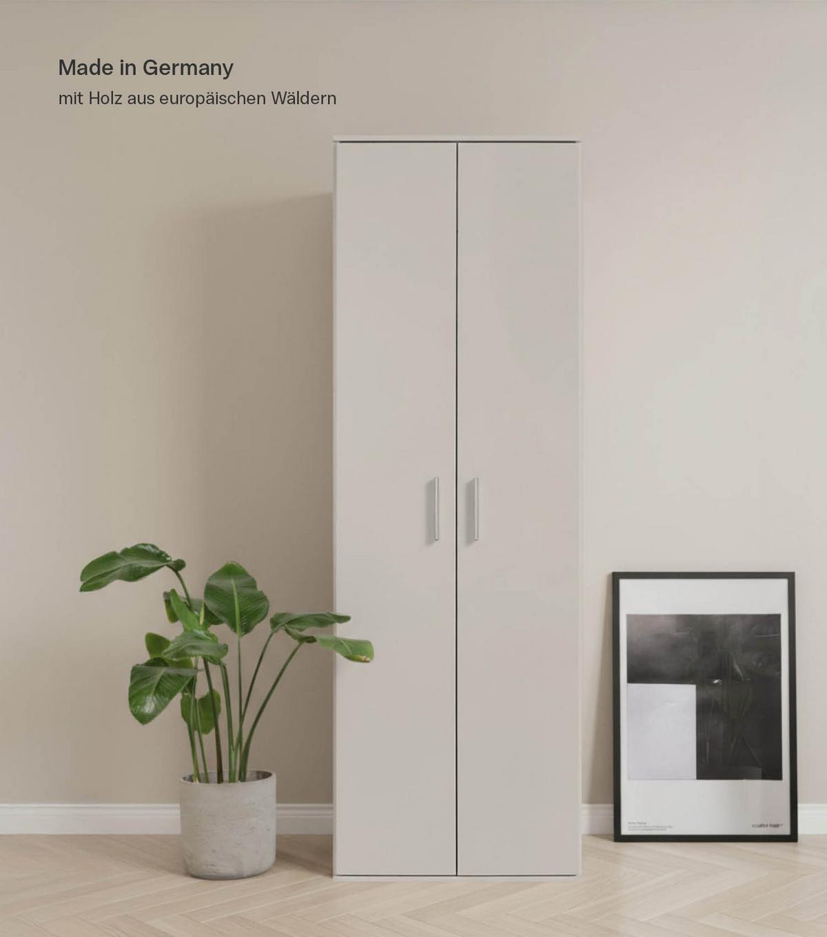 MEHRZWECKSCHRANK Der Lange - Beige, Holzwerkstoff (60/180/34cm) - Mokebo