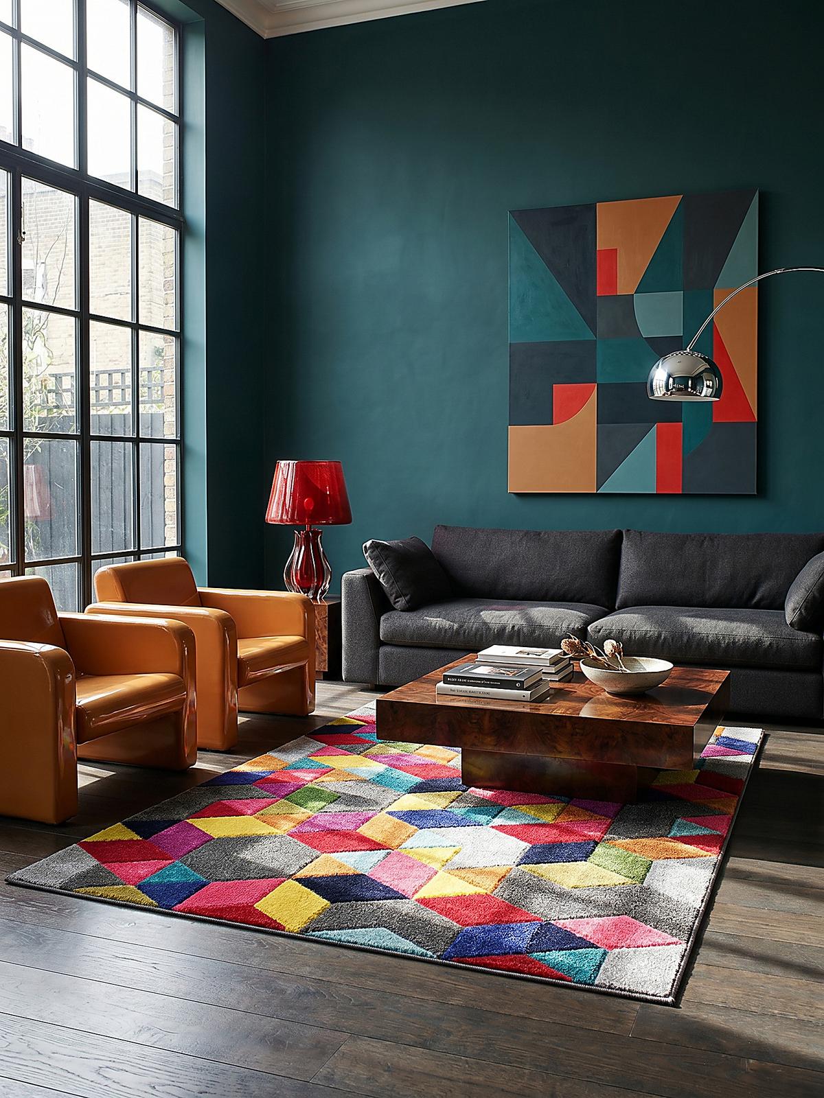 TEPPICH MEON, geometrisch, aus Polypropylen, Bunt, 200 x 290 cm - Multicolor, Textil (290/200cm) - KADIMA DESIGN