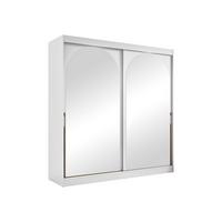 SCHIEBETÜRENSCHRANK Modin 200 - Goldfarben/Weiß, Holzwerkstoff/Kunststoff (200/216/65cm) - MIRJAN24