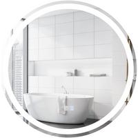 LED-SPIEGEL dimmbar Silber - Silberfarben, Glas (60/60/4cm) - COSTWAY