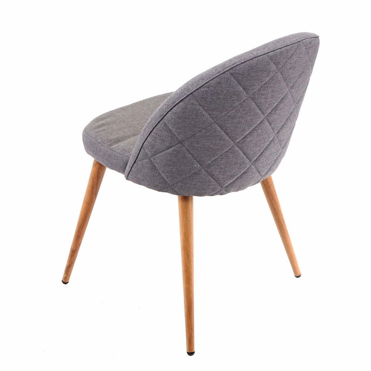 ESSZIMMERSTUHL Anthrazit 4er-Set - Dunkelgrau/Anthrazit, Textil (48/77/46cm) - MCW