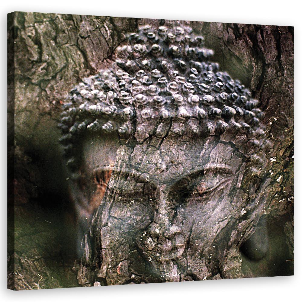 LEINWANDBILD, Religion - Grau 50x50cm - Grau, Textil (50/50cm) - Feeby