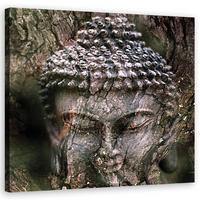 LEINWANDBILD, Religion - Grau 40x40cm - Grau, Textil (40/40cm) - Feeby