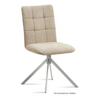 ESSZIMMERSTUHL (4er-Set) Dorise 47x91x60 Edelstahl/Natur - Edelstahlfarben/Naturfarben, Kunststoff (60/91/47cm) - 58aufmkessel