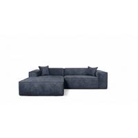ECKSOFA Carlota - Blau, Holzwerkstoff/Textil (192/270cm) - Fun Möbel