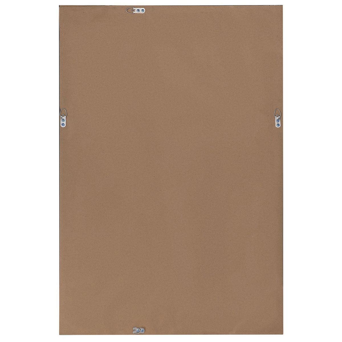 WANDSPIEGEL silber rechteckig 61/91 cm Bubry - Silberfarben, Kunststoff (61/91/3cm) - Beliani