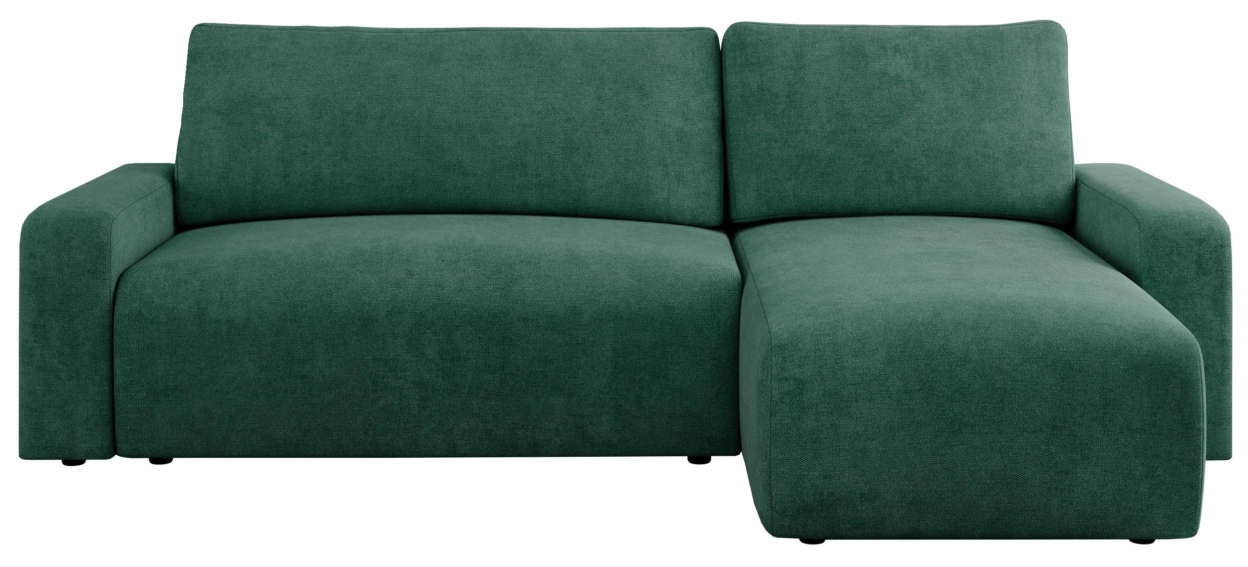 ECKSOFA ARGOS Grün Struktur - Schwarz/Grün, Kunststoff/Textil (245/150cm) - MKS