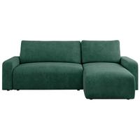 ECKSOFA ARGOS Grün Struktur - Schwarz/Grün, Kunststoff/Textil (245/150cm) - MKS