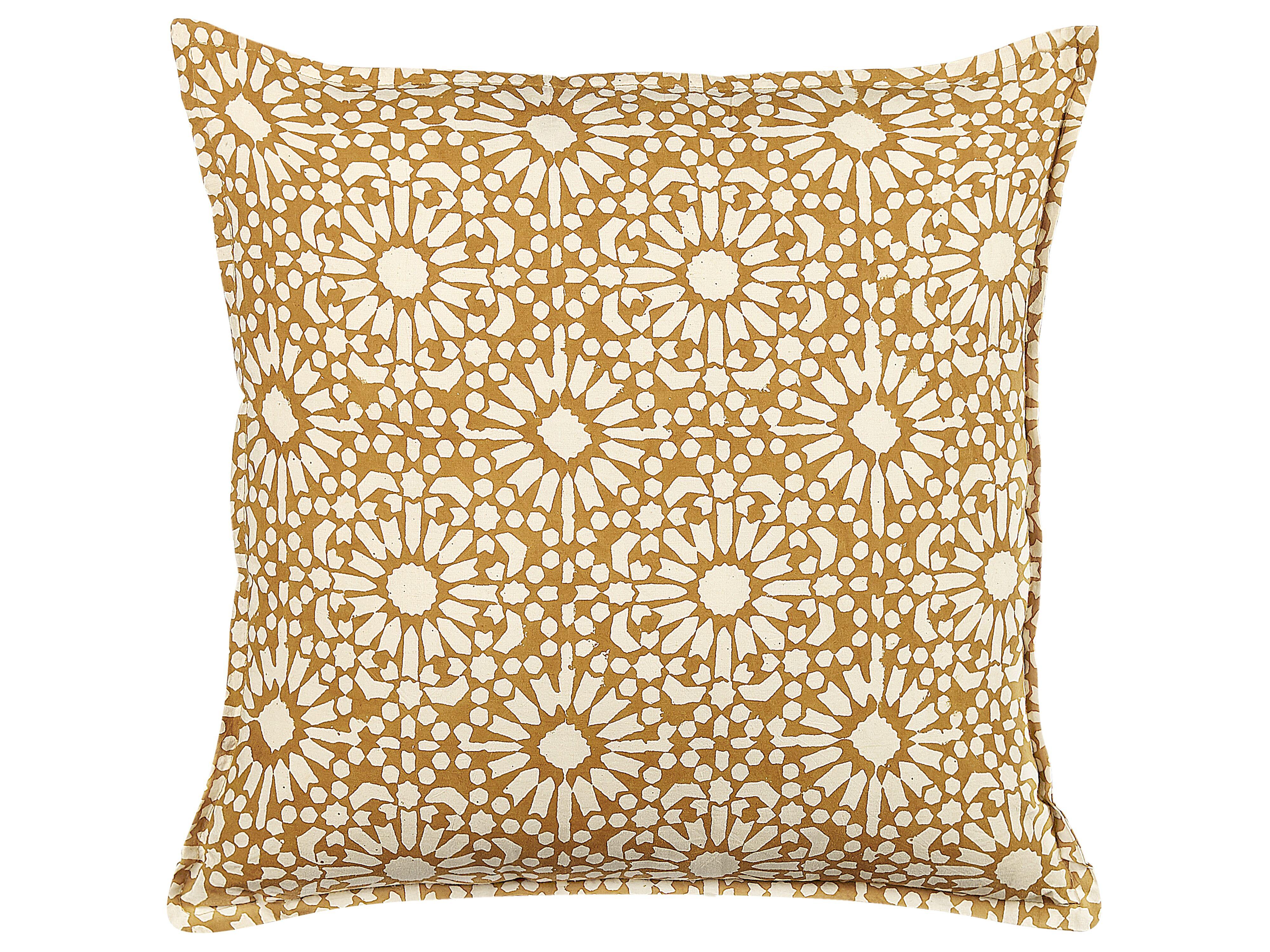 DEKOKISSEN Sandbeige 45/45 cm Ceiba - Beige, Naturmaterialien/Textil (45/45cm) - Beliani