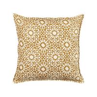 DEKOKISSEN Sandbeige 45/45 cm Ceiba - Beige, Naturmaterialien/Textil (45/45cm) - Beliani