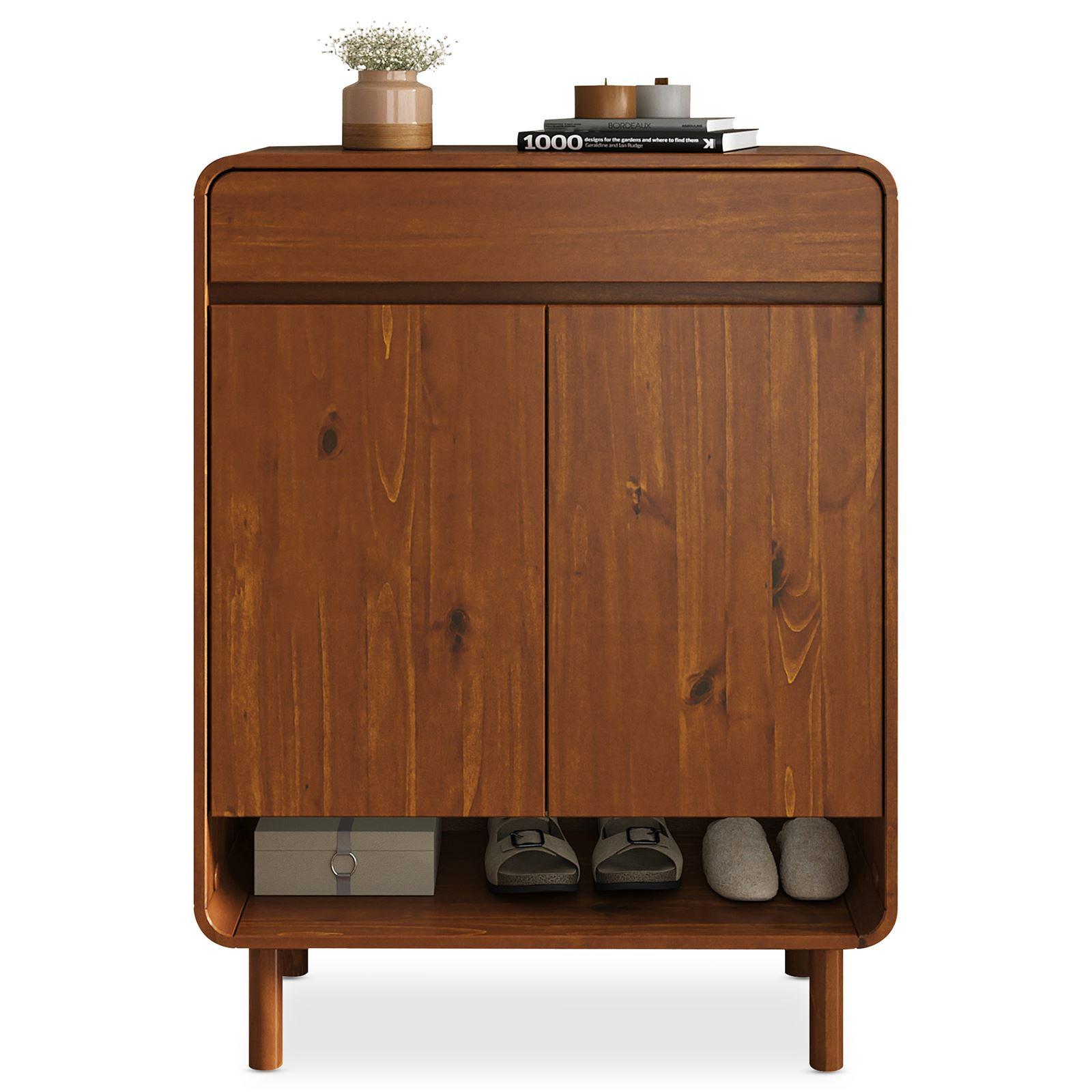 SCHUHSCHRANK JUAN Kastanie - Kastanienfarben, Holz (79/104/37cm) - IDIMEX