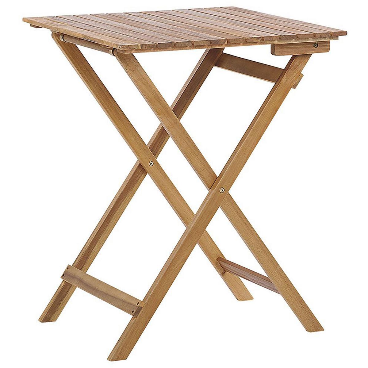 BALKONSET 2-Sitzer Akazienholz hellbraun Terni - Hellbraun, Holz - Beliani