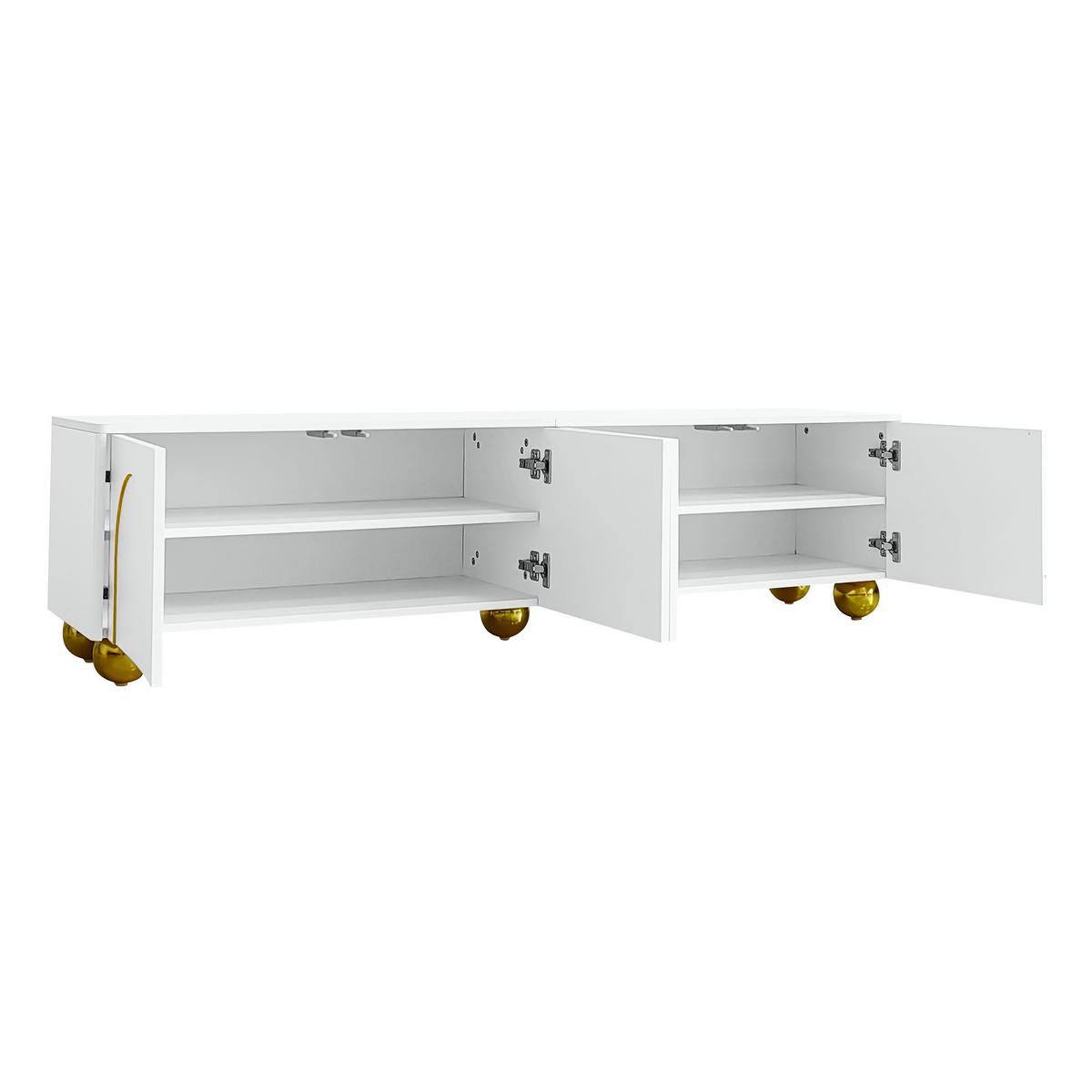 TV-SCHRANK 150 cm 2 Schubladen, 1 Schrank, Holzfarbe & Schwarz Für 60-Zoll Fernseher, Lowboard mit Kabelmanagement - Walnussfarben, Holzwerkstoff (150/44/38cm) - Urban Meuble