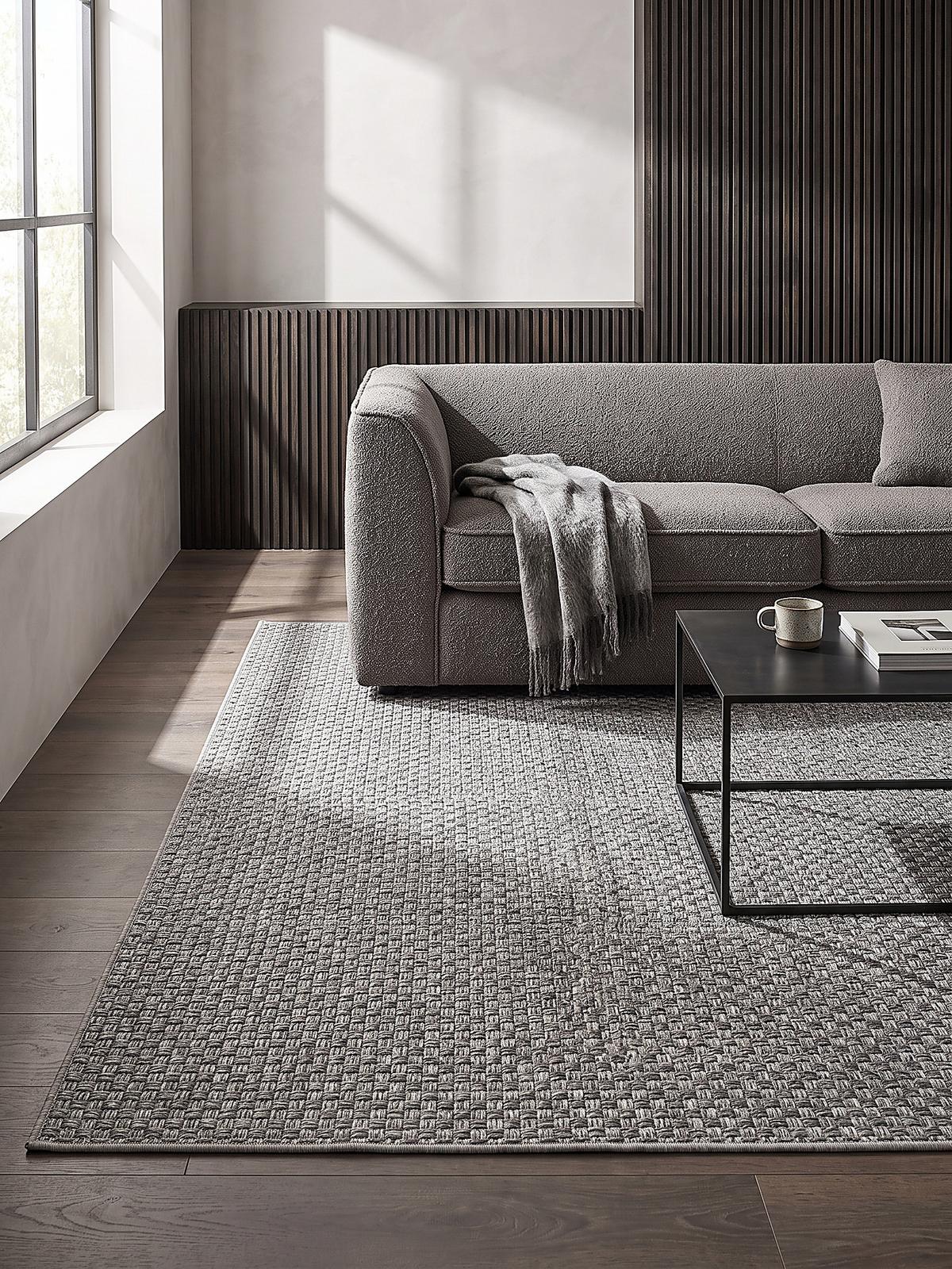 FLACHWEBTEPPICH BROYE Polypropylen - Grau, Textil (240/340cm) - KADIMA DESIGN