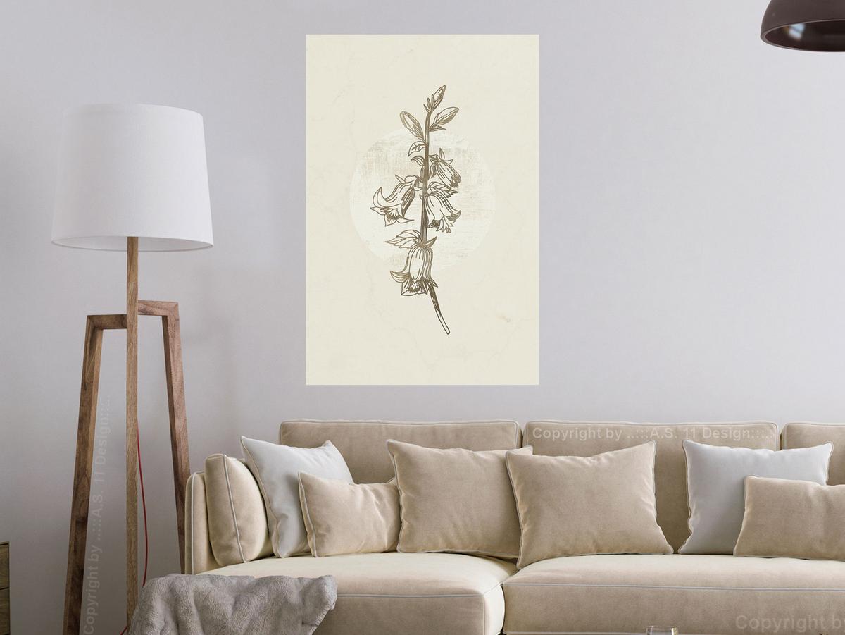 KUNSTDRUCK Beige 40/60 cm - Beige/Braun, Textil (40/60cm) - KUNSTLOFT