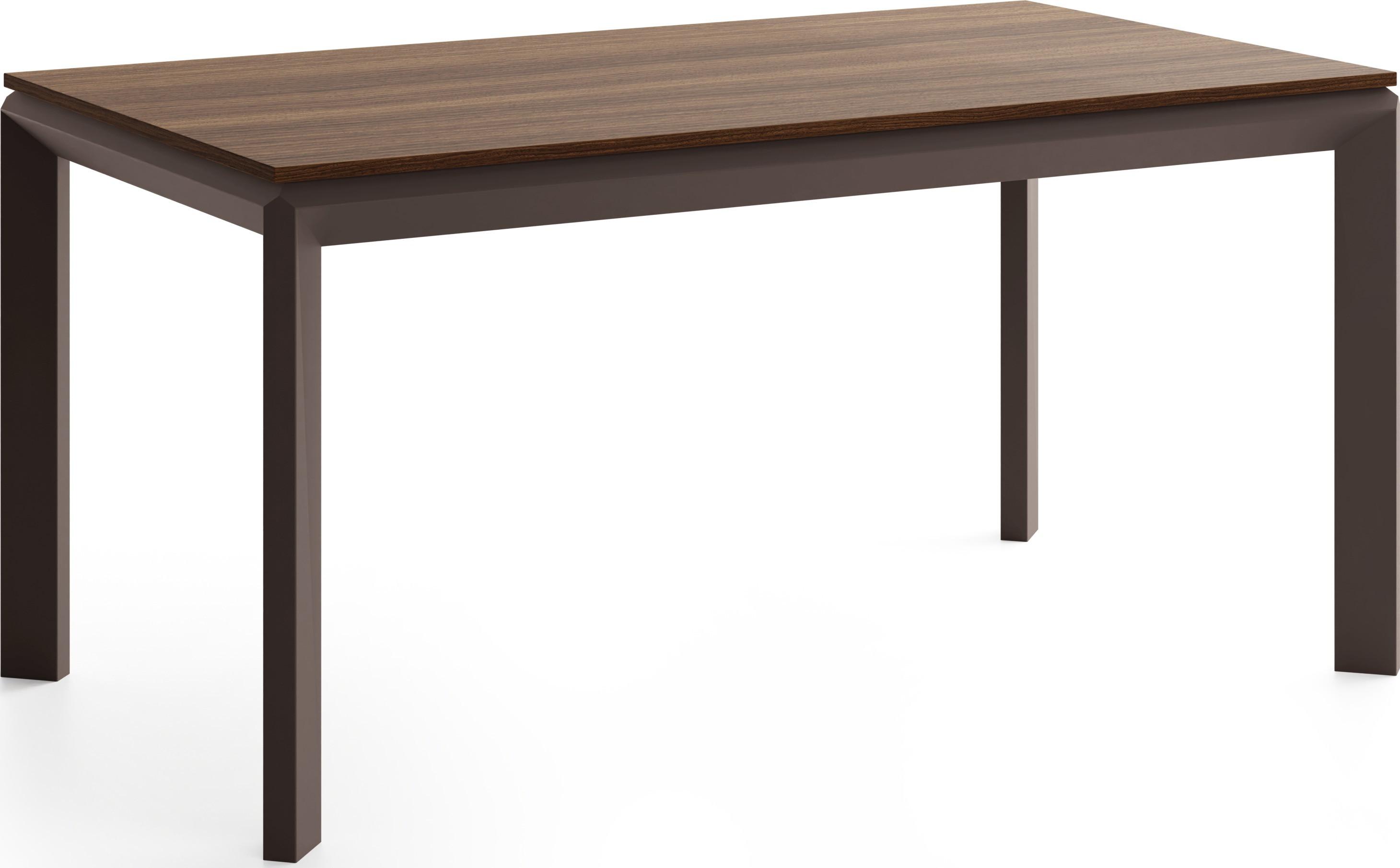ESSTISCH Elan rechteckig ausziehbar verlängerbar mit Braunen Metallbeinen, Walnuss Braun 160-250/90/76 cm - Walnussfarben/Braun, Holzwerkstoff/Metall (90/250/76cm) - WFL GROUP