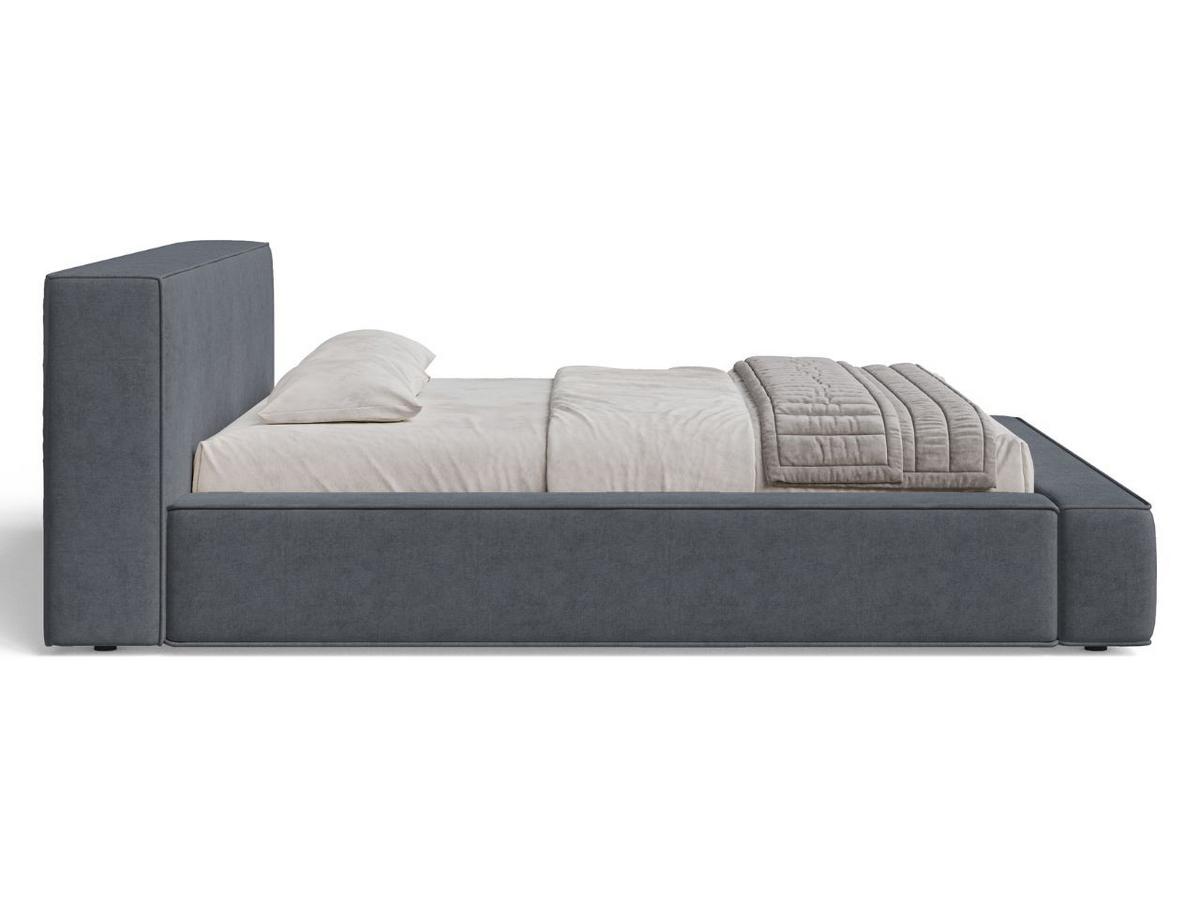 POLSTERBETT Mali 120x200 Dunkelgrau - Dunkelgrau, Textil (120/200cm) - Graingold