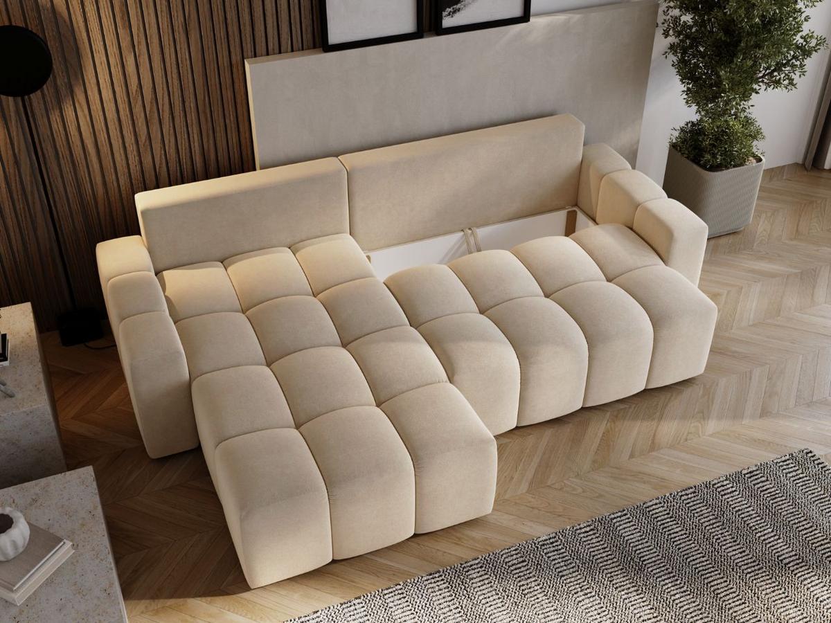 ECKSOFA Bresso Beige - Beige, Holz/Textil (255/168cm) - Graingold