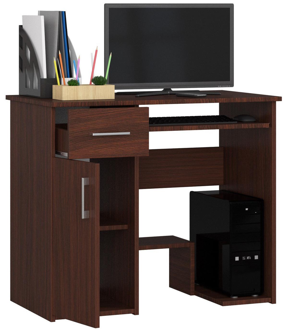 SCHREIBTISCH Dunkelbraun 74/90/50 - Dunkelbraun, Holzwerkstoff (120/55/74cm) - RAUMHIRSCH FURNITURE