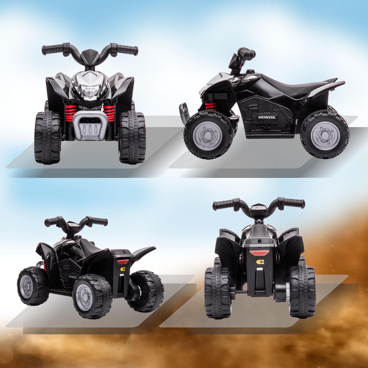 ELEKTRO-QUAD Miniquad Kinder Elektro ATV Kinderquad ab 18 Monaten Schwarz - Schwarz, Kunststoff (65.5/38.5/43.5cm) - AIYAPLAY