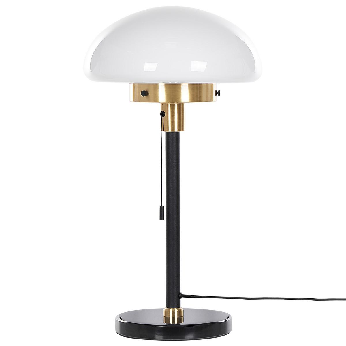 TISCHLAMPE Minija 28/28/66 cm - Schwarz, Metall (28/28/66cm) - Beliani