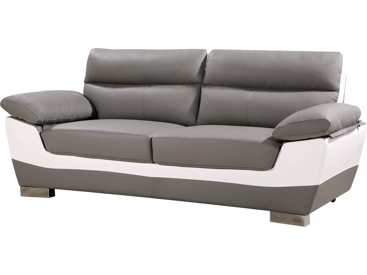 EINZELSOFA dallas Grau - Weiß, Textil (88/90/210cm) - Habitat Garten