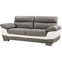 EINZELSOFA dallas Grau - Weiß, Textil (88/90/210cm) - Habitat Garten