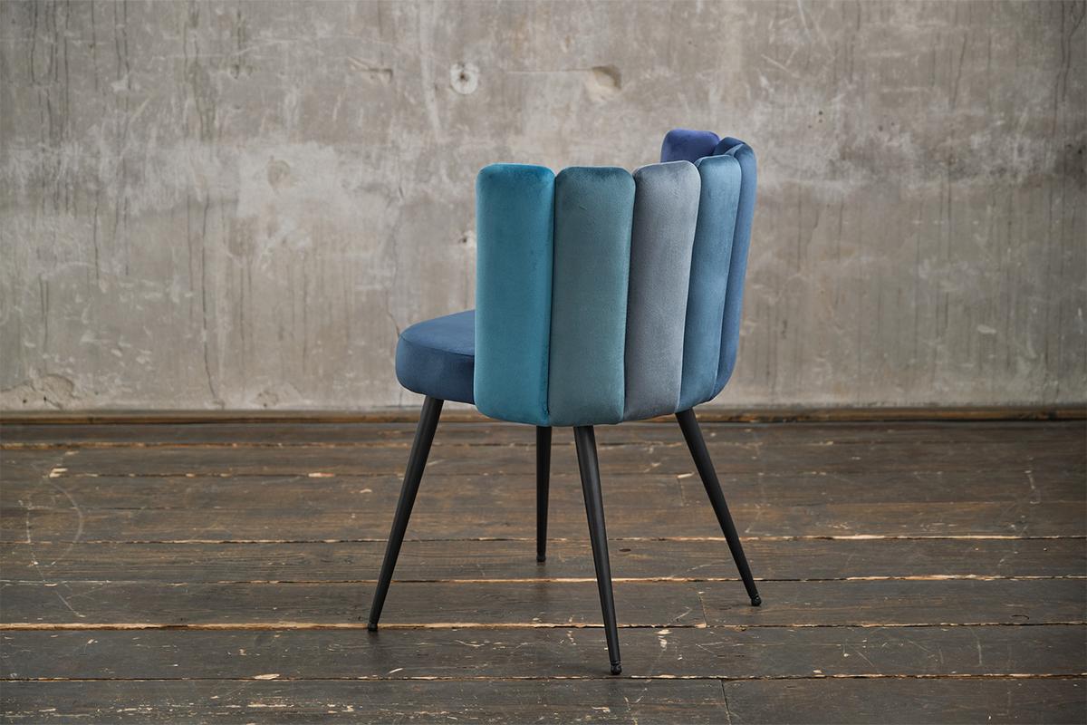 ESSZIMMERSTUHL JADA Blau Velvet - Blau, Kunststoff/Textil (59/86/55cm) - KAWOLA