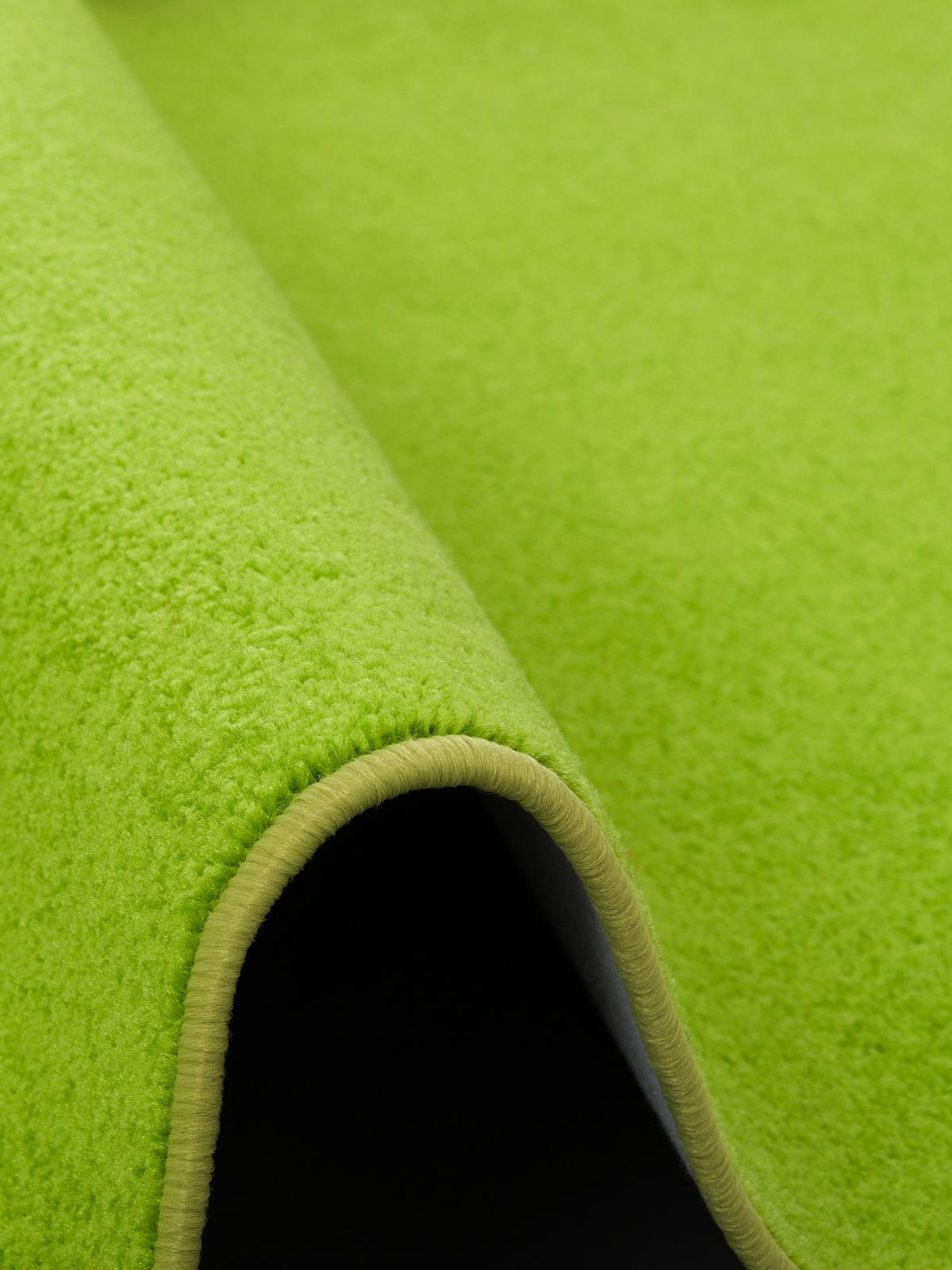 TREND VELOURS TEPPICH JOY RUND - Limette, Textil (100/100cm) - Snapstyle