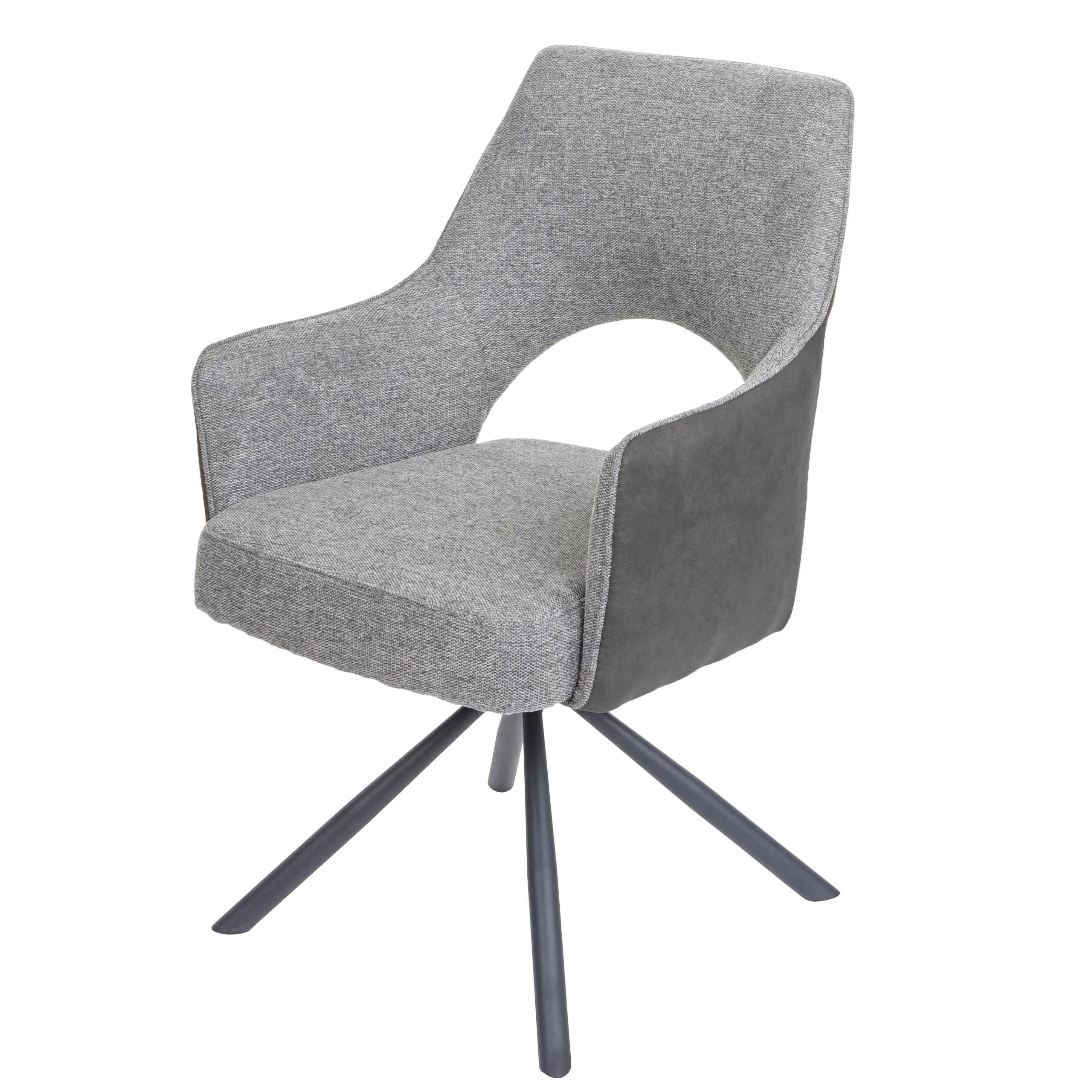 ESSZIMMERSTUHL K3 Grau - Grau, Textil (57/89/52cm) - MCW