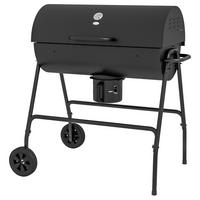 HOLZKOHLEGRILL aus Metall - Schwarz, Metall (71.5/102/95cm) - Outsunny