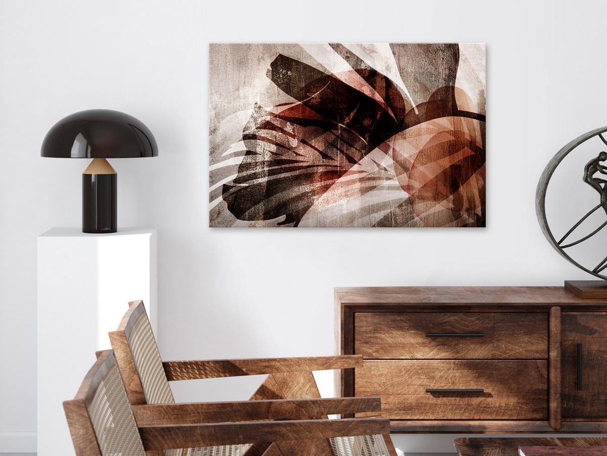 KUNSTDRUCK Grau 60/40 cm - Braun/Grau, Textil (60/40cm) - KUNSTLOFT