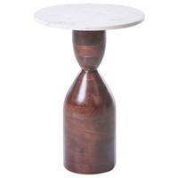 BEISTELLTISCH Mangoholz Braun Wallula - Braun, Holz (36/36/50cm) - Beliani